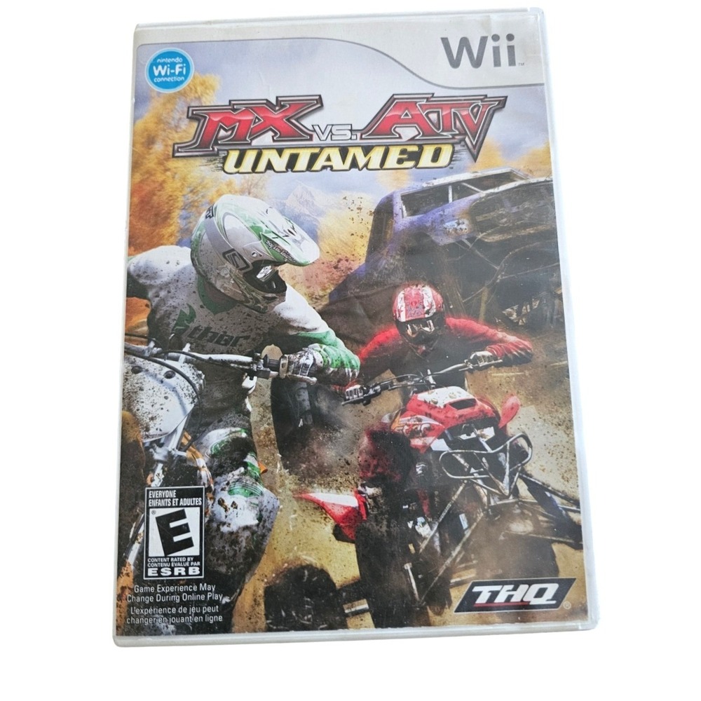 MX vs ATV Untamed Nintendo Wii Game THQ Racing Motocross Complete with Manual